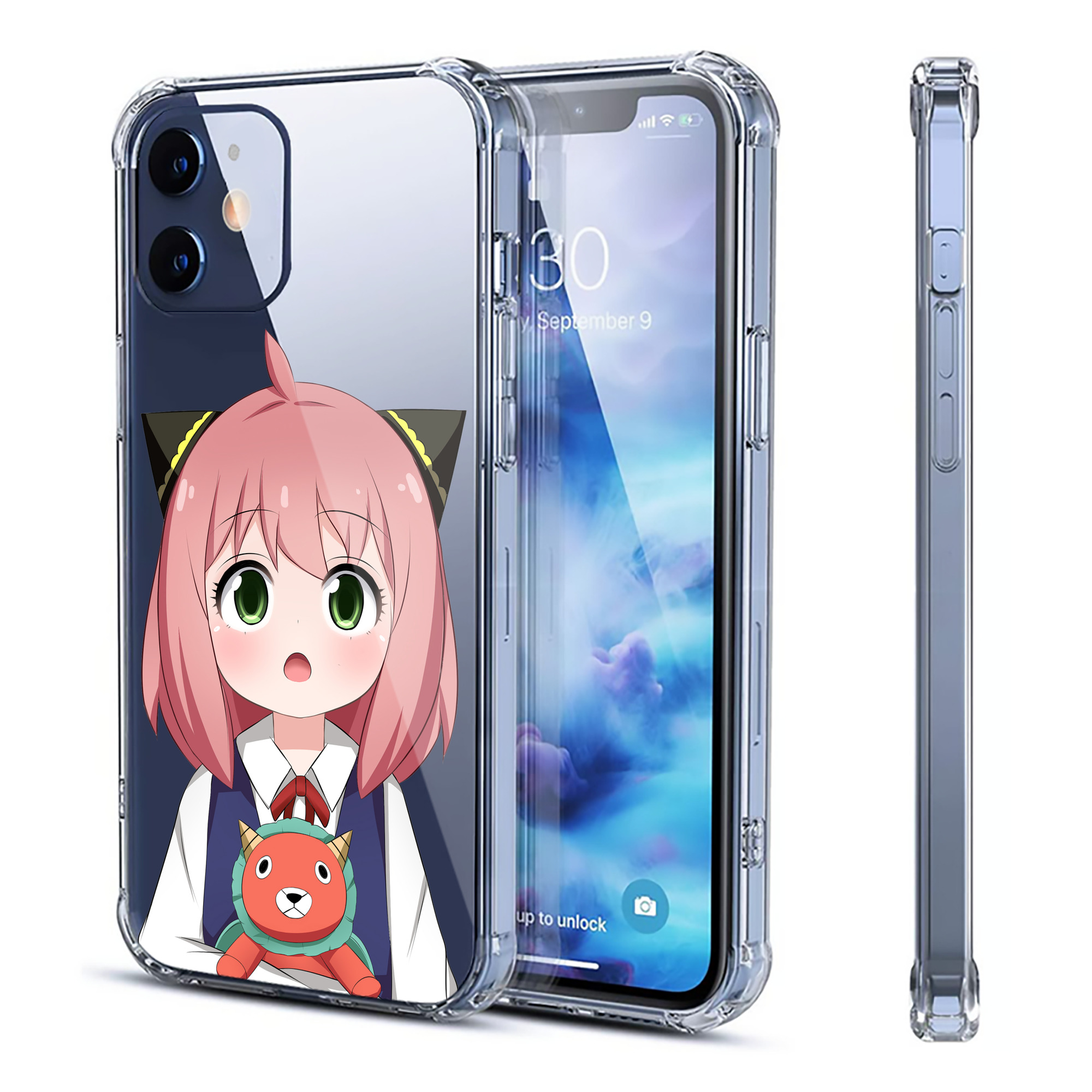 （画像用） SPY×FAMILY间谍家家酒 【iPhone 12シリーズ対応】透明スマホケース（クリアソフトケース）